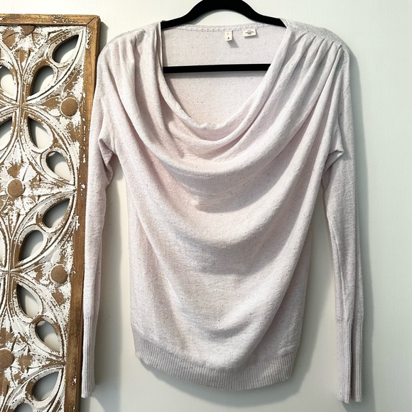 Anthropologie Moth Draped Cowl Neck Knit Top - Picture 5 of 7